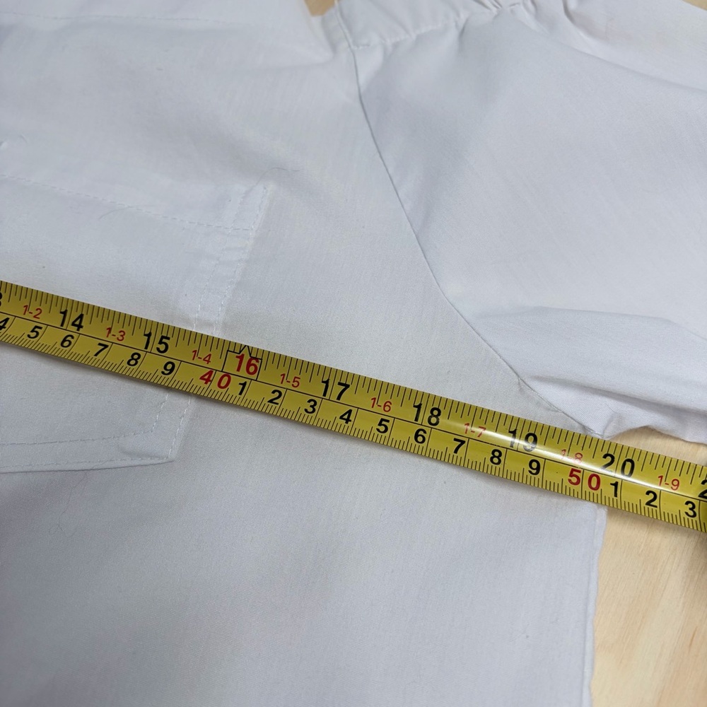 Lumière White Off Shoulder Blouse Pom Trim Boho Top Size L - Picture 4 of 5